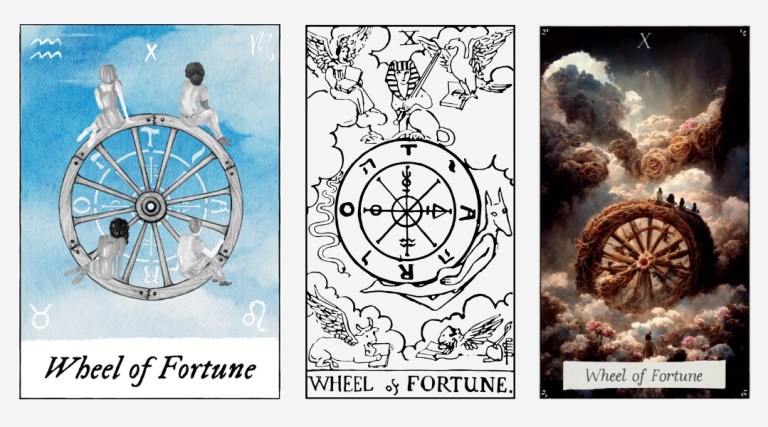 Wheel of Fortune Tarot Tattoo